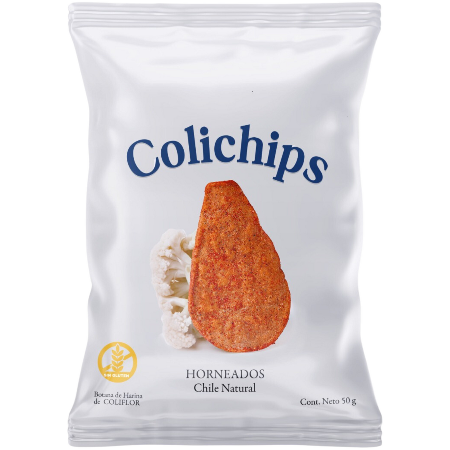 Colichips 50 gramos con Marca Manna Foods